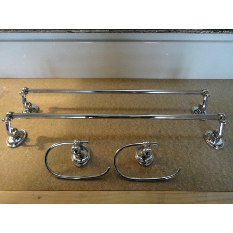 Bathroom Towel Rails + Toilet Roll Holders