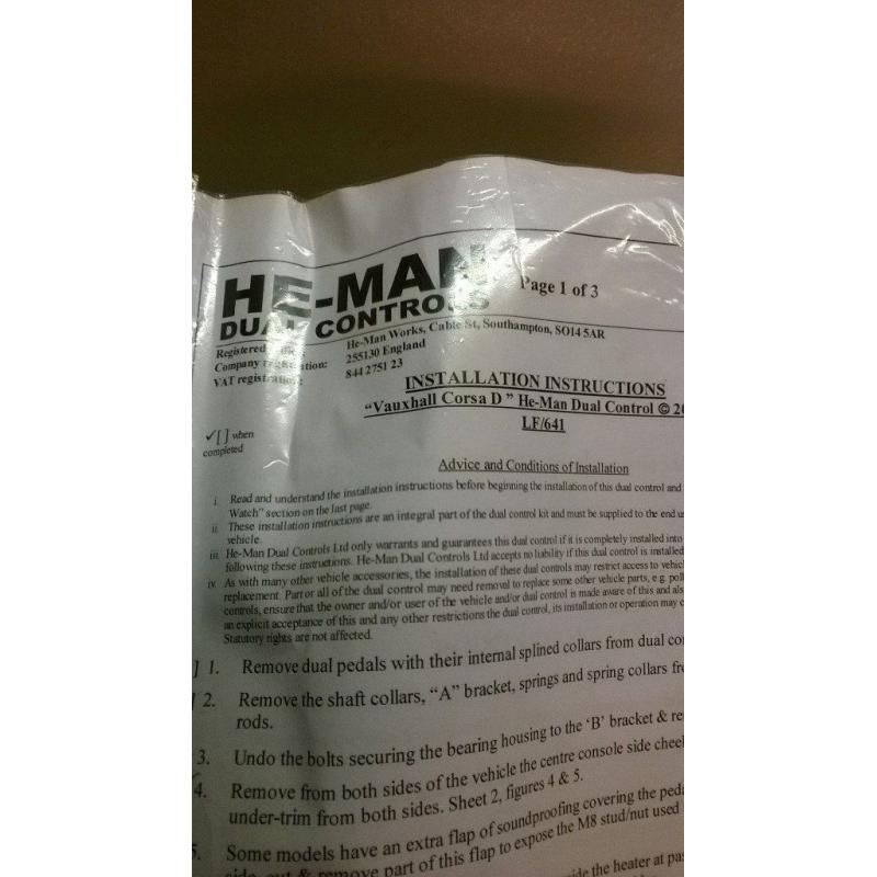 He - Man dual controls for Corsa D
