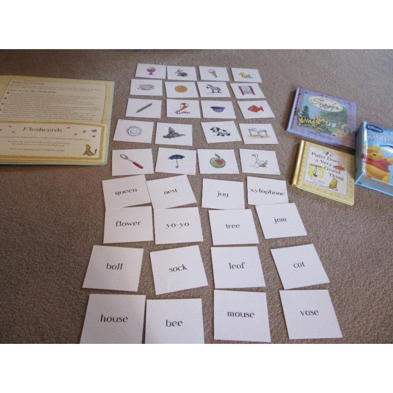 Bundle of Disney books - Winnie the Pooh, Tigger, Piglet and Singalong book with CD