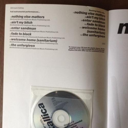 Metallica play guitar along book