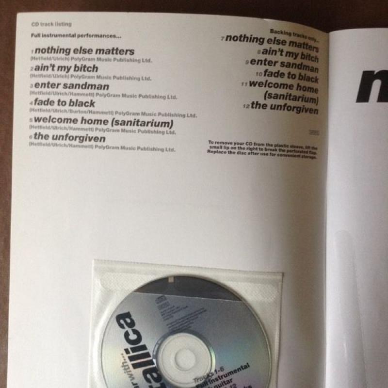 Metallica play guitar along book