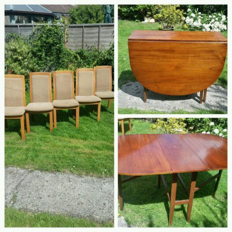 Table and 5 chairs