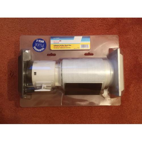 Duct Fan 100mm in-line from Domus