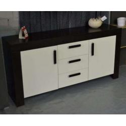 CAESAR Large 2 Door TV Cabinet Plasma Stand Unit Brown-White *NEW*