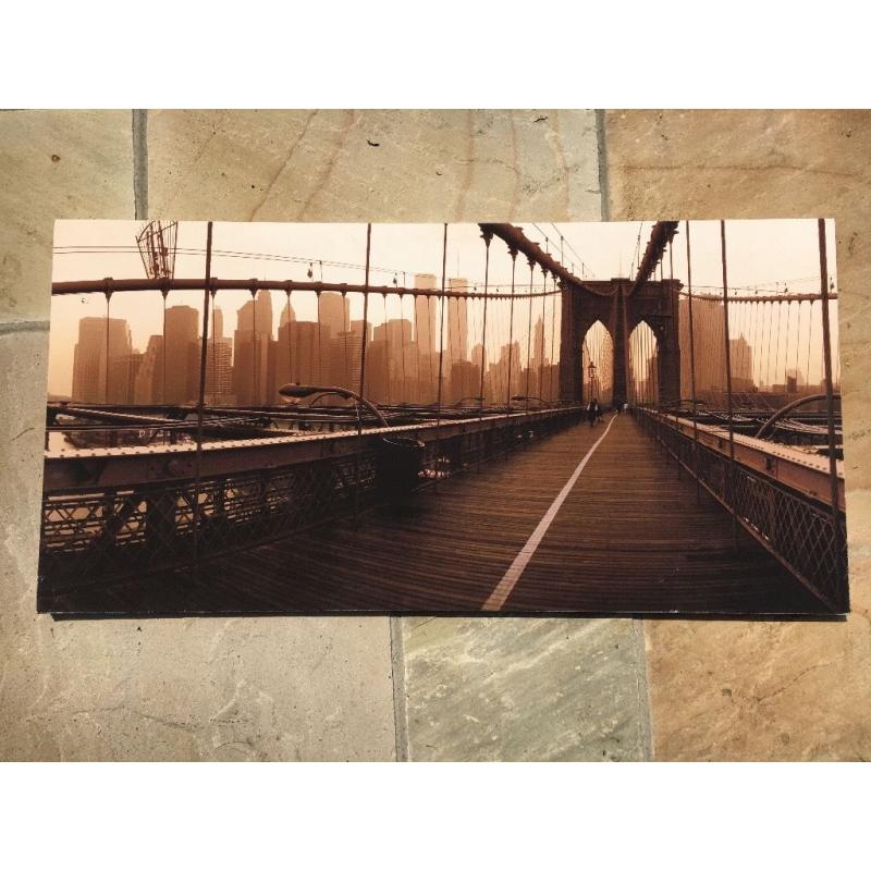 Canvas print of Brooklyn bridge NY