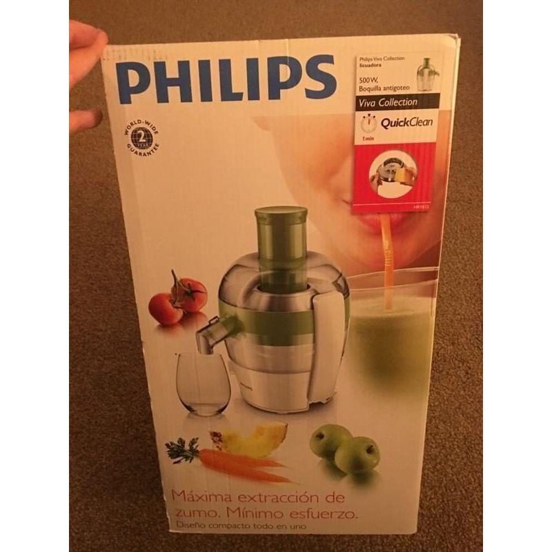 Philips - Brand NEW Viva Collection Quick Clean Juicer in Green