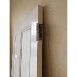 White solid wood internal door