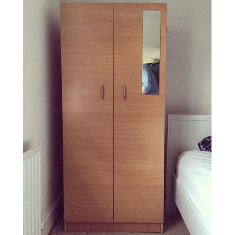 Wardrobe with mirror