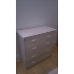 Free FRIDGE, CHEST with drawers and CUPBOARDS. Pick up only.