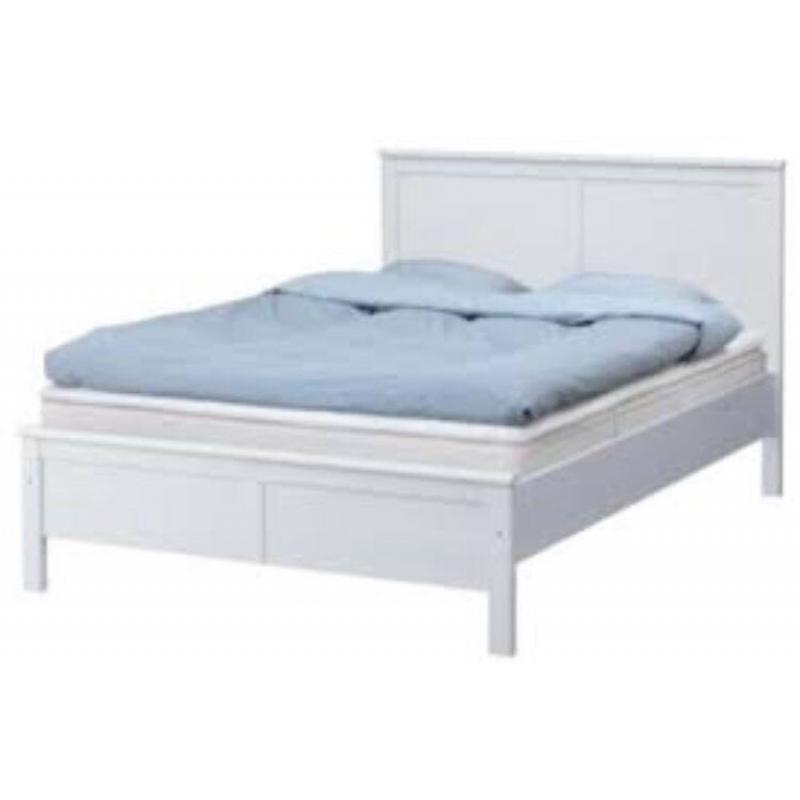 Ikea King size bed with memory foam mattress