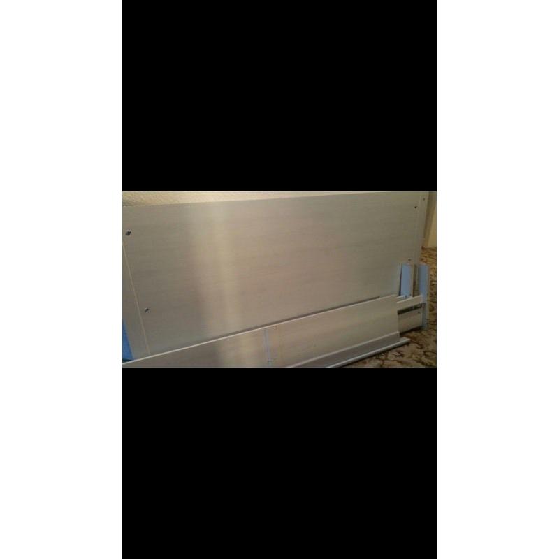Ikea King size bed with memory foam mattress