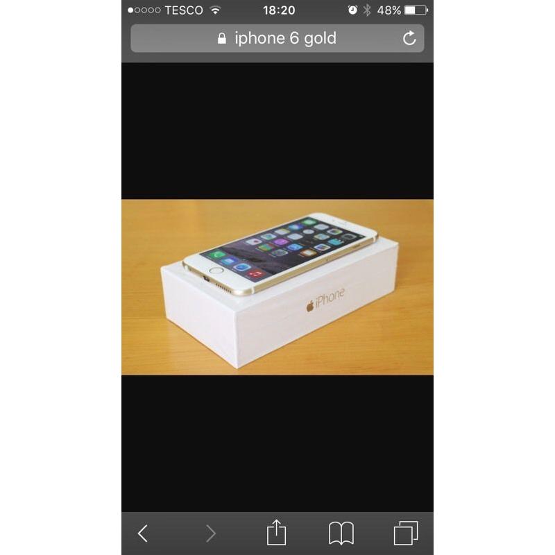 Brand new iPhone 6 gold unlocked to all networks