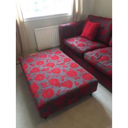 Luxury Sofa bed and Footstool