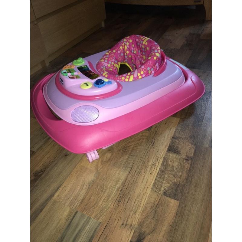 Chicco Pink baby walker