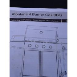 4 Burner new Montana BBQ
