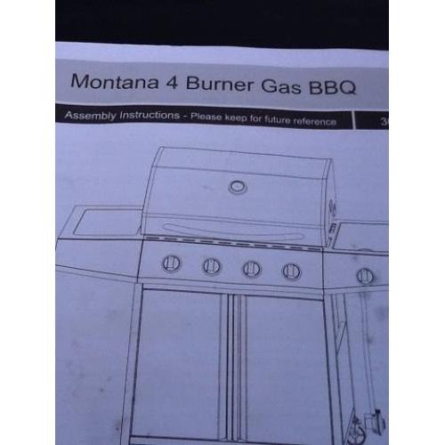 4 Burner new Montana BBQ