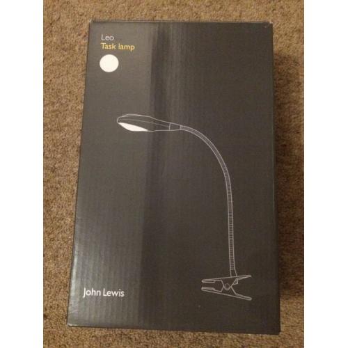 John Lewis reading / task lamp with clamp