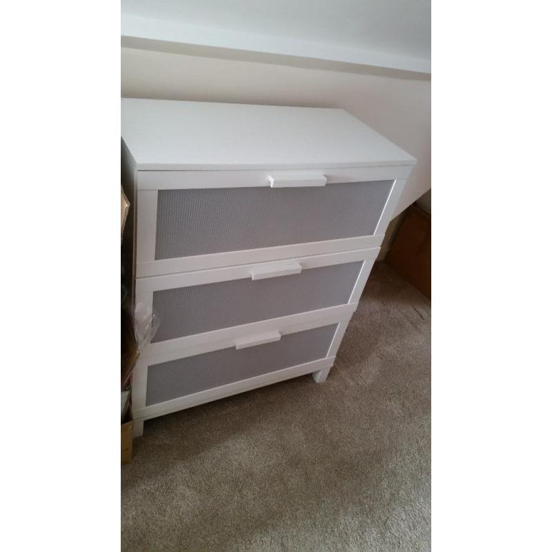 Ikea Aneboda Chest of Drawers - White.