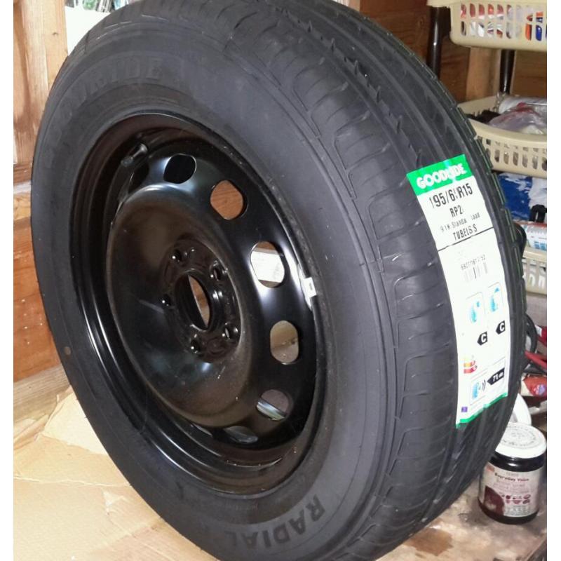 Full size spare wheel and Tyre - 108X112 - Ford / Volvo / Renault