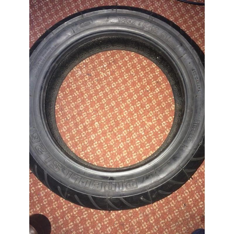 Brand new Moped tyre piaggio aerox speedfight 120-70/12