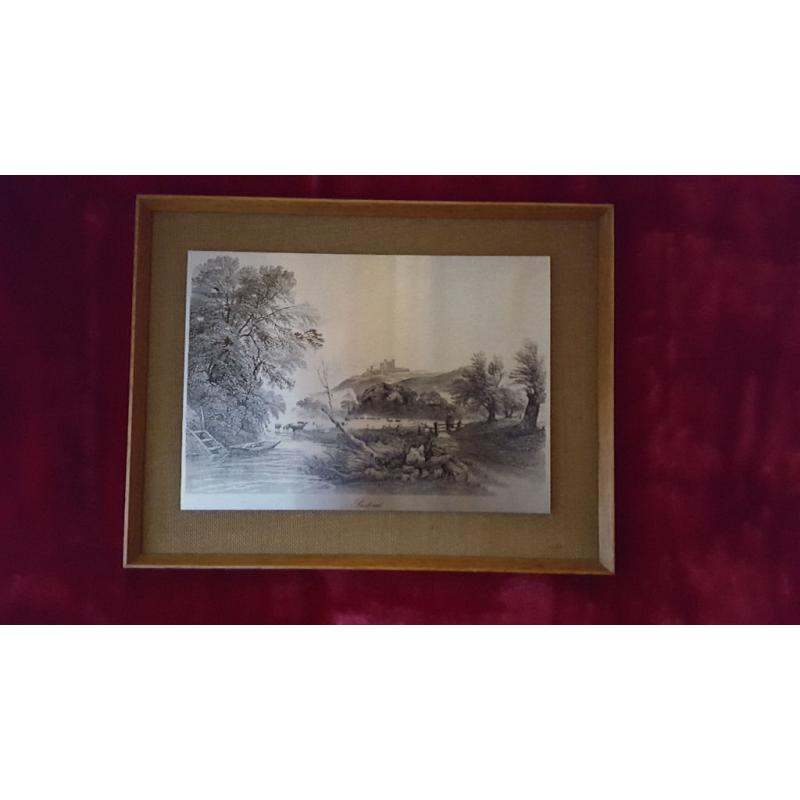 Vintage Original Hand Produced By Craftsmen Picture on Stainless Steel"Postoral"