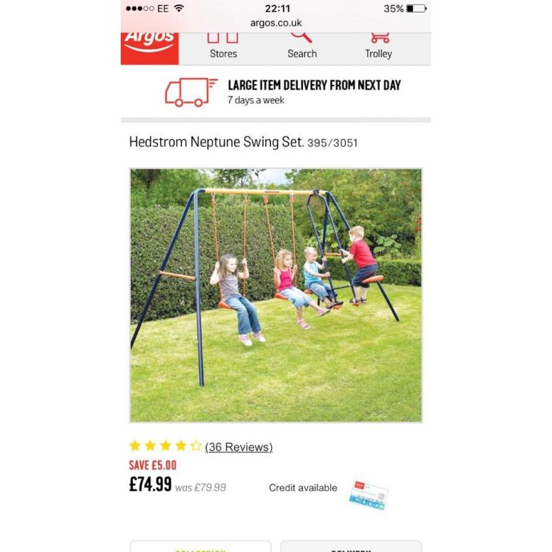 Headstrorm swing set