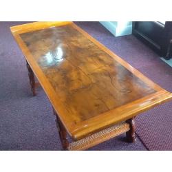 Cracked and burred walnut coffee, side or occasional table