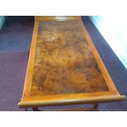 Cracked and burred walnut coffee, side or occasional table