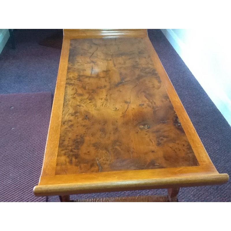 Cracked and burred walnut coffee, side or occasional table