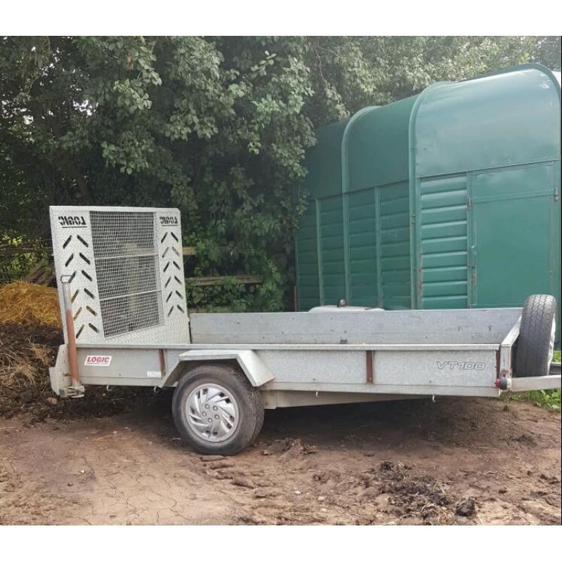Car trailer, galvanised, ramp, factory made
