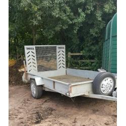 Car trailer, galvanised, ramp, factory made