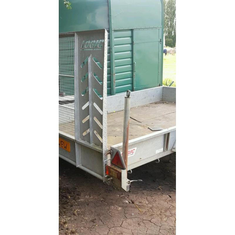 Car trailer, galvanised, ramp, factory made