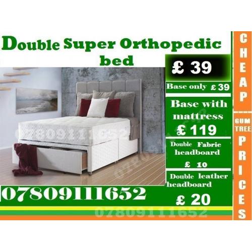 Single, Douuble and Kiing Size Super Orthopedic Bed Frame with Mattrss Range