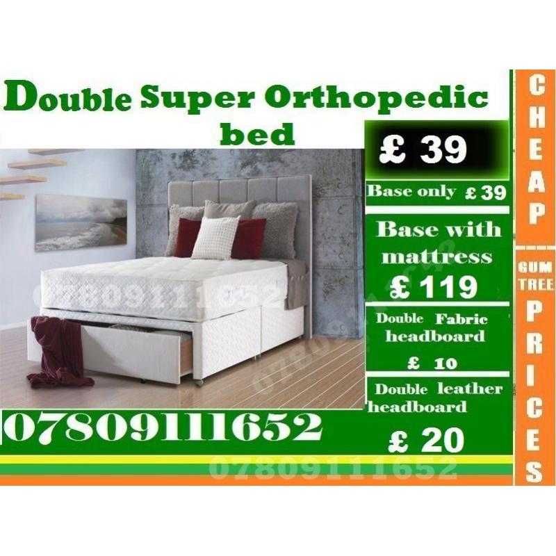 Single, Douuble and Kiing Size Super Orthopedic Bed Frame with Mattrss Range
