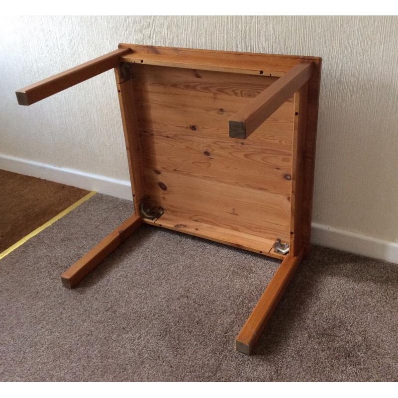 Pine wooden coffee table