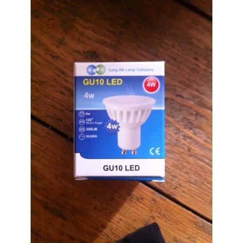 10 x GU10 LED bulbs