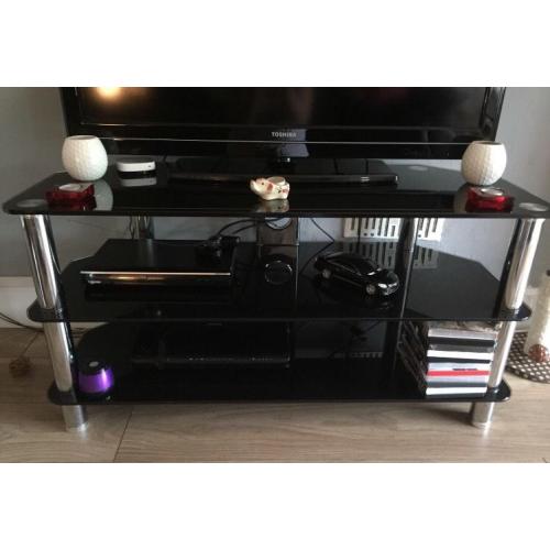 Tv stand black high gloss