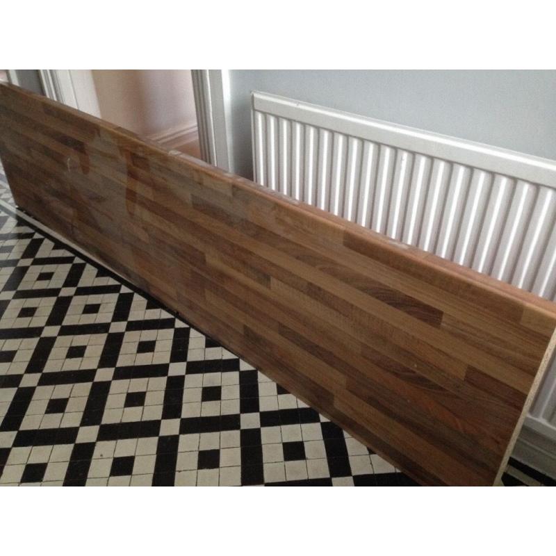 Walnut butcher block kitchen worktop