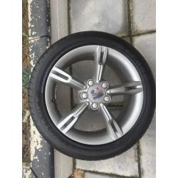 4x Genuine 17" SEAT FR rims with brand new 225/45/17 budget tyres