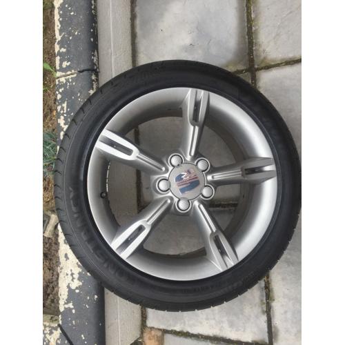 4x Genuine 17" SEAT FR rims with brand new 225/45/17 budget tyres