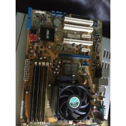 Asus motherboard phenom x2 processor 8gb ram and fan