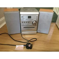 CD player and speakers