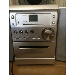 CD player and speakers