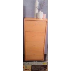 LIVARNO Solid Pine Chest of 4 Drawers - Brand New & Boxed