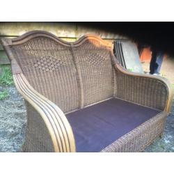 CONSERVATORY FURNITURE - 9 PIECES CUSHIONS REQUIRE RECOVERING