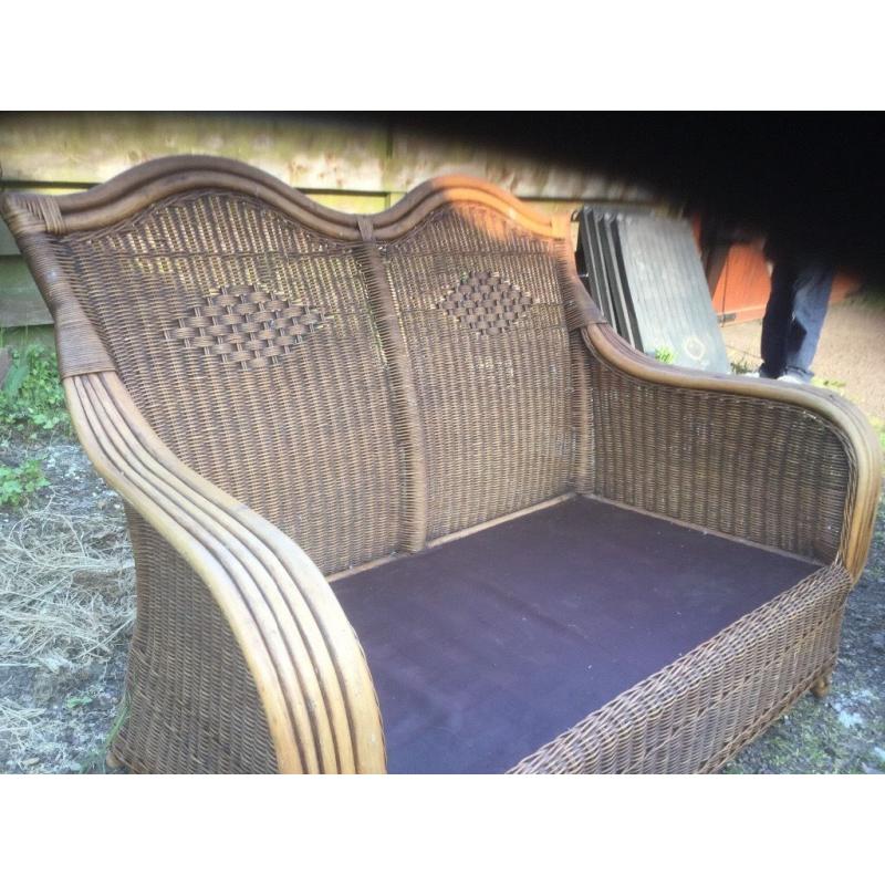 CONSERVATORY FURNITURE - 9 PIECES CUSHIONS REQUIRE RECOVERING