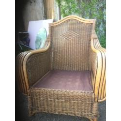 CONSERVATORY FURNITURE - 9 PIECES CUSHIONS REQUIRE RECOVERING
