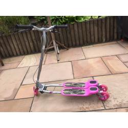 Pink scooter