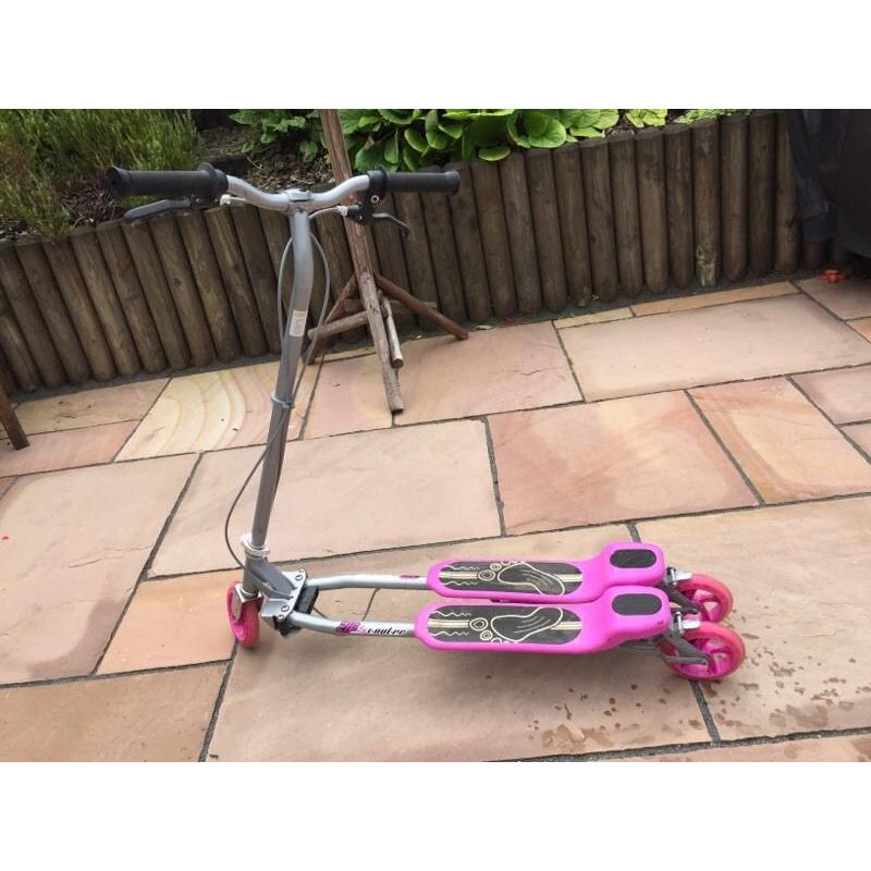 Pink scooter