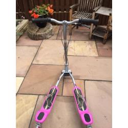 Pink scooter